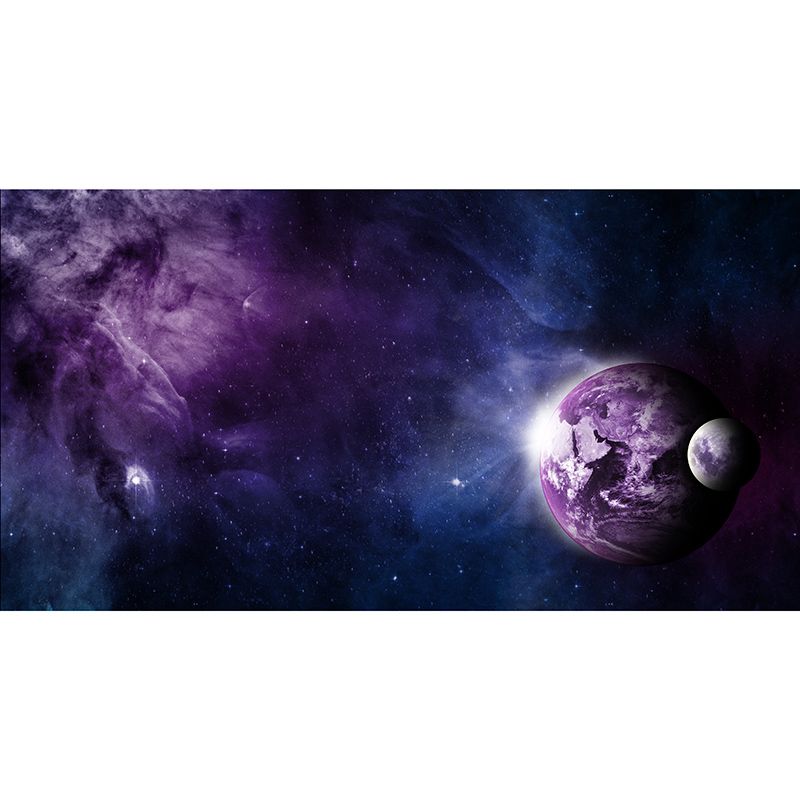 Space Galaxy Mildew Resistant Mural Wallpaper Sleeping Room Wall Mural
