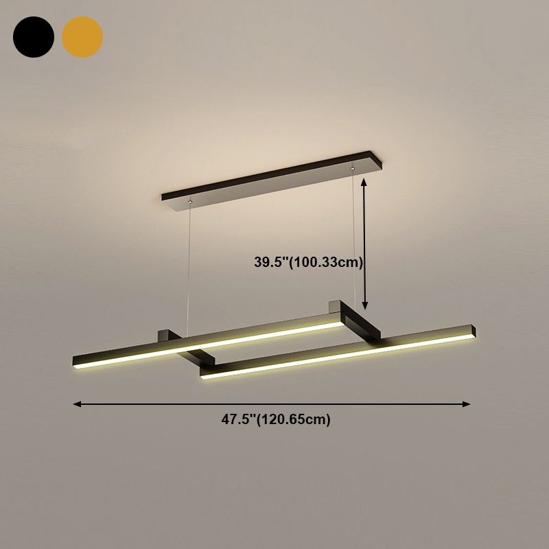 Style de style aluminium Aluminium Géométrie à la luminaire LED PROSDE LED avec ombre acrylique