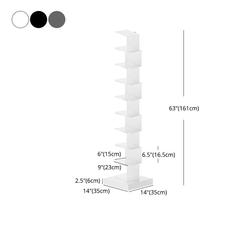 13.78"W Bookshelf Contemporary Style Invisible Bookcase for Home and Office
