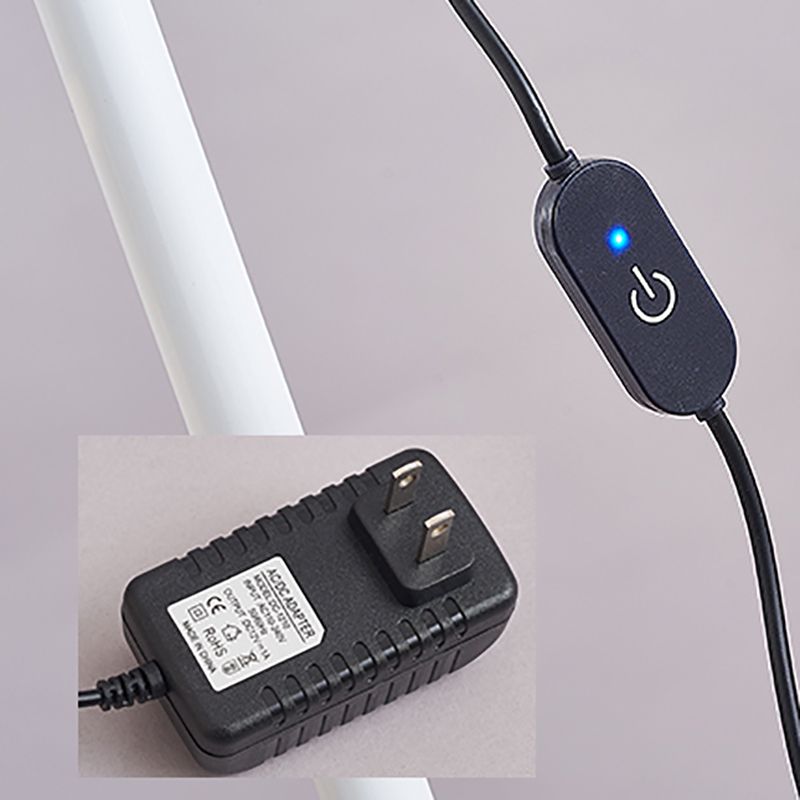 Contemporary Linear Floor Lamp Metal 56" High LED Floor Light for Living Room