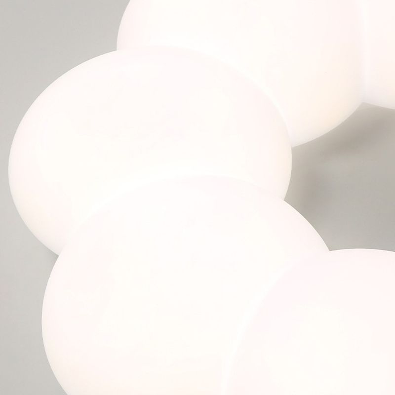 LED Ceiling Mount Light Modern Ceiling Light with Plastic Shade for Bedroom