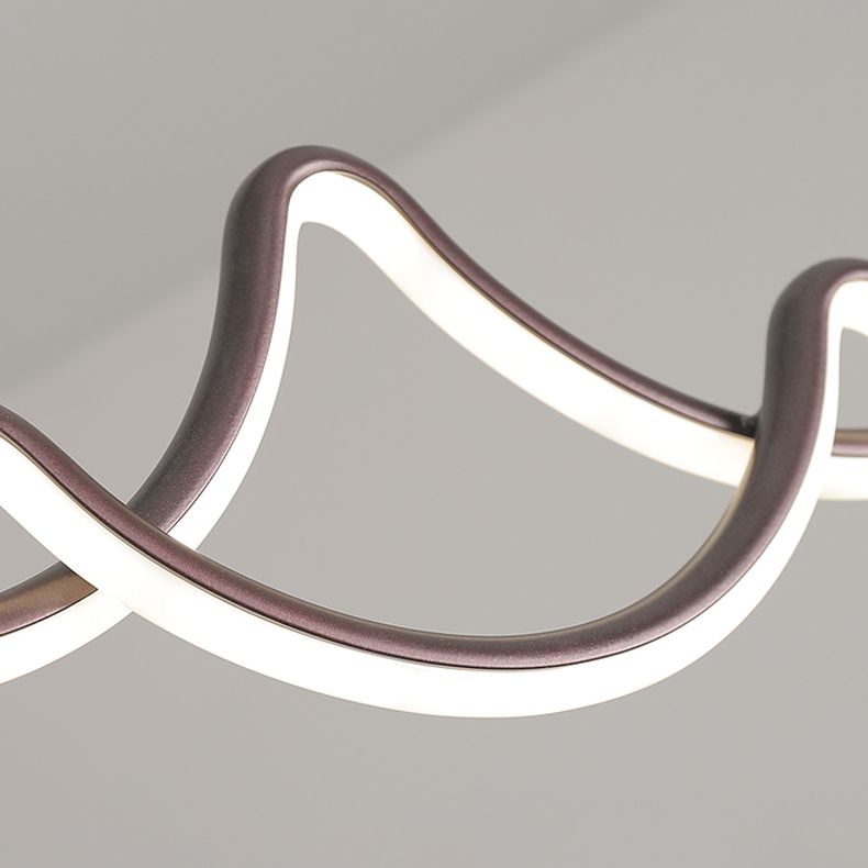 Contemporary Pendant Lights Linear Metal Island Light Fixtures