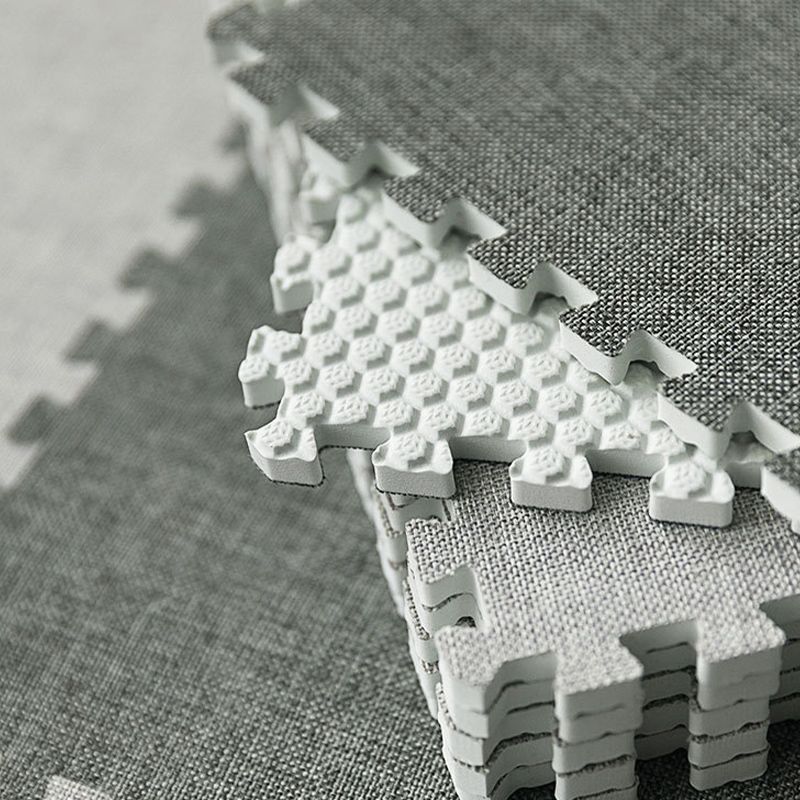 Interlocking Carpet Tiles Foam Solid Color Indoor Carpet Tiles