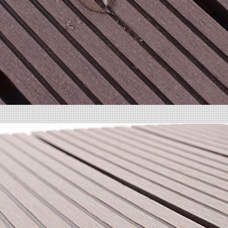 12" X 12" 4-Slat Square Deck/Patio Flooring Tiles Snapping Installation Floor Board Tiles