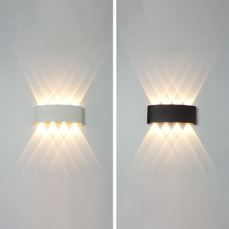 Moderne Wandmontage Leichte einfache LED -Wandleuchtenlampenvorrichtung für Innen im Freien im Freien