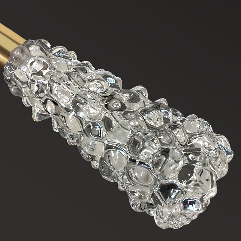 Modern Hanging Lamp Household Pendant Light Fixture with Crystal Shade for Drawing Room