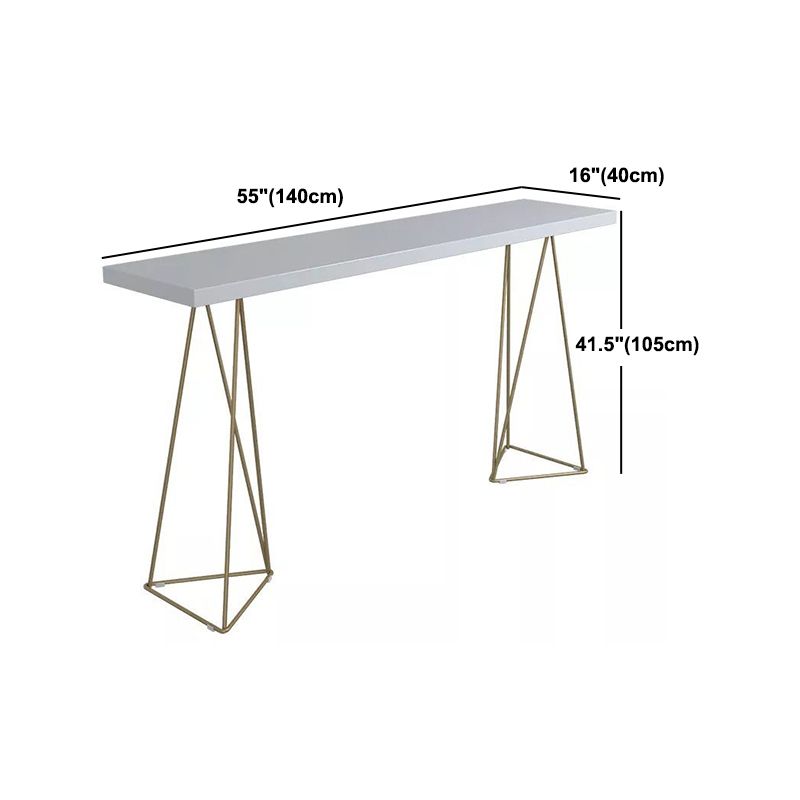 Luxurious Rectangular Pub Table Set 1/3/5 Pieces Wooden Counter Table with Backless Stools