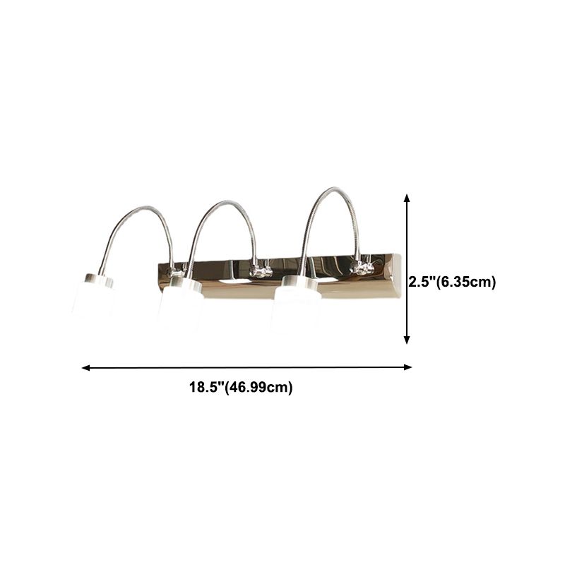 Modern Style Geometric Vanity Wall Lights Metal Multi Lights Vanity Mirror Lights