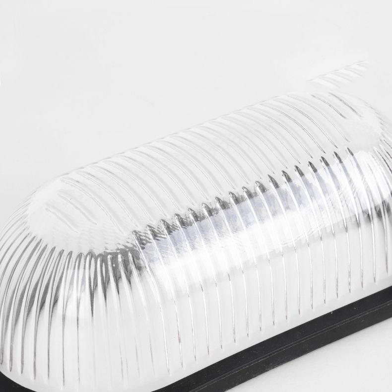 Industrial Style Vanity Light Aluminum Ellipse Shape Vanity Lamp for Shower Room