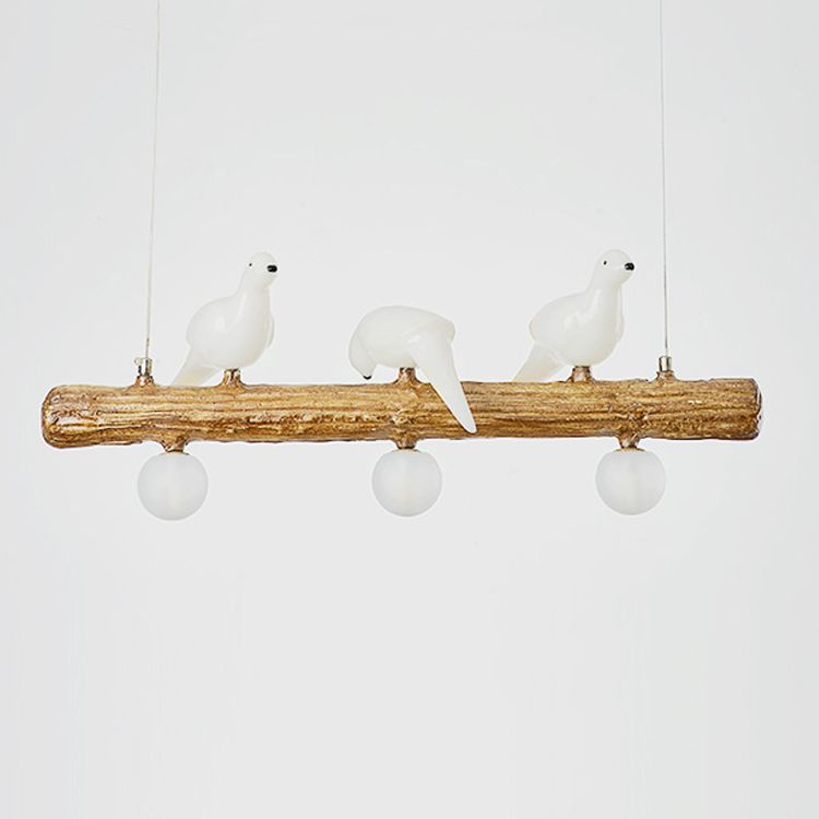 Modern Hanging Island Light Creative Glass Hanging Lighting Fixture for Dining Room