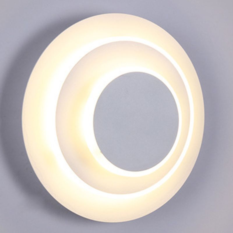 Contemporary Layered Wall Light Sconce Metal 3 Lights Flush Mount Wall Sconce