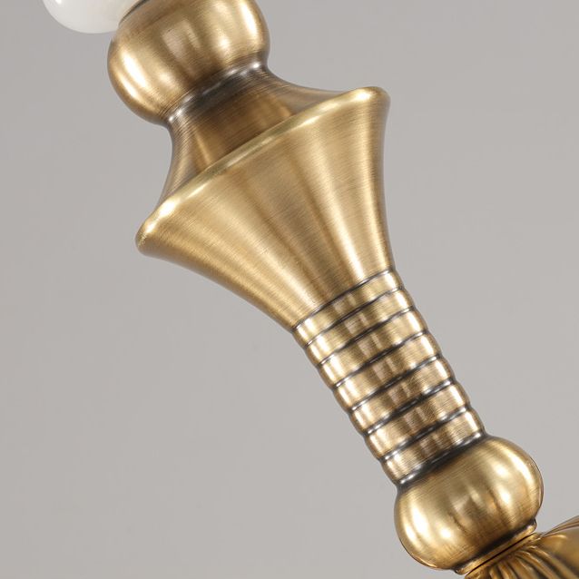 Luci a pendente a forma di campana lampadario a pendente di vetro moderno in vetro in oro
