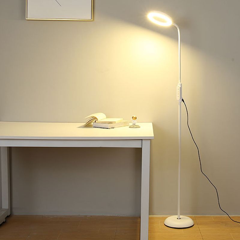 Sala de estar en forma de bucle LED acrílico LED minimalista Luz de lectura de piso