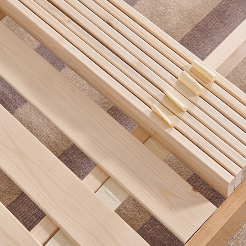 Contemporary Solid Color Wooden Bed Frame 6.29" H Platform Bed