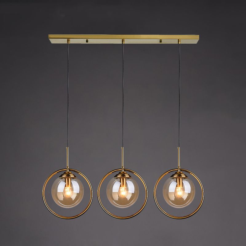 Sphère kit de lumière en verre transparent