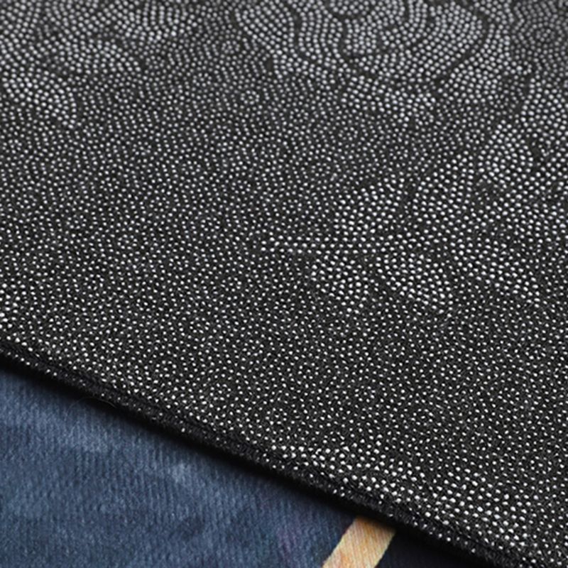 Simple Triangle Print Rug Multicolor Polyester Area Carpet Non-Slip Backing Rug for Living Room