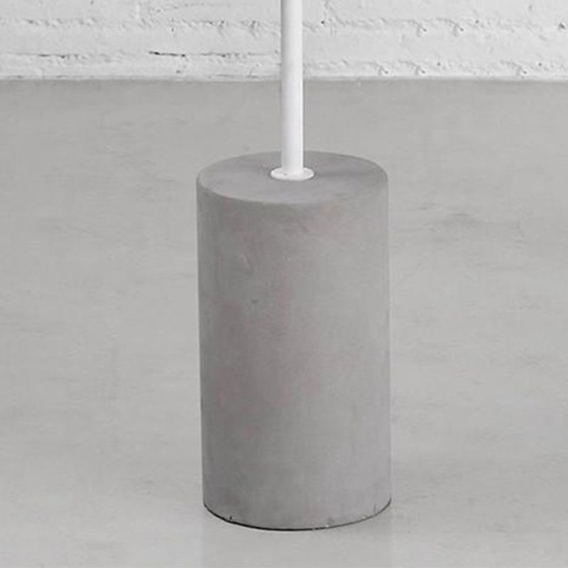 Contemporary Round End Table 23.62" Tall Pedestal Side End Snack Table