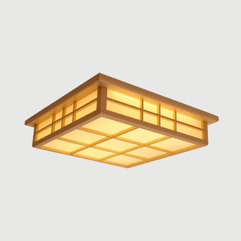 Holz quadratisch bündig Halterung Deckenbefestigung Moderne Stil LED Holz Decke montiert Licht
