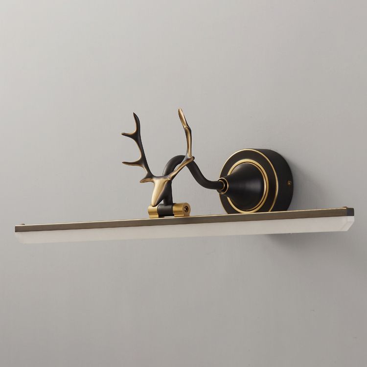 Brass LED Wall Sconce Wall Light Fixtures Metallic Sconce Lighting for Bathroom