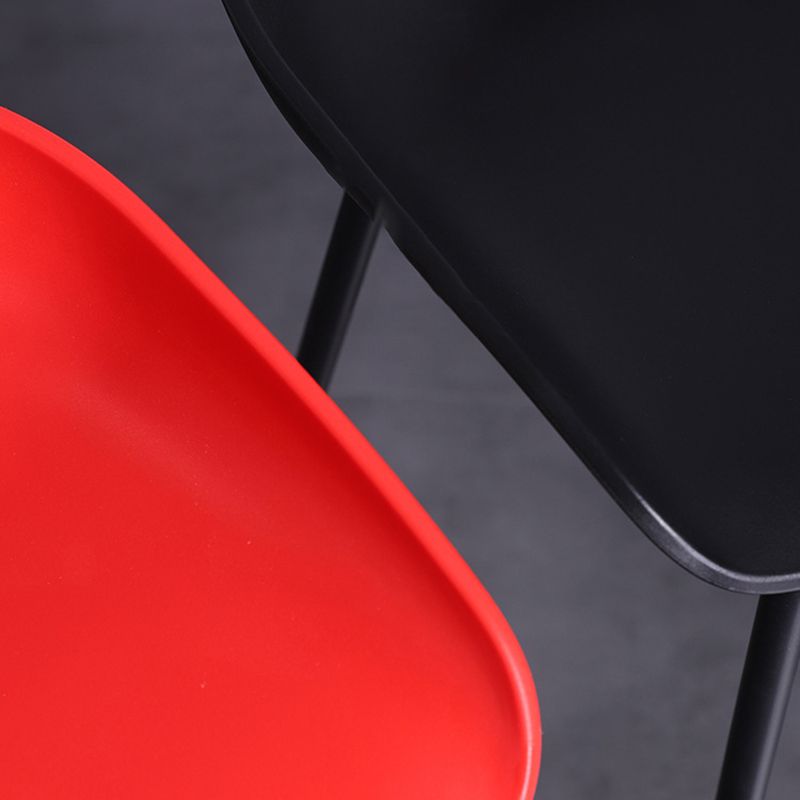 Contemporary Metal Counter Height Stools Low Back Bar Stool with Footrest