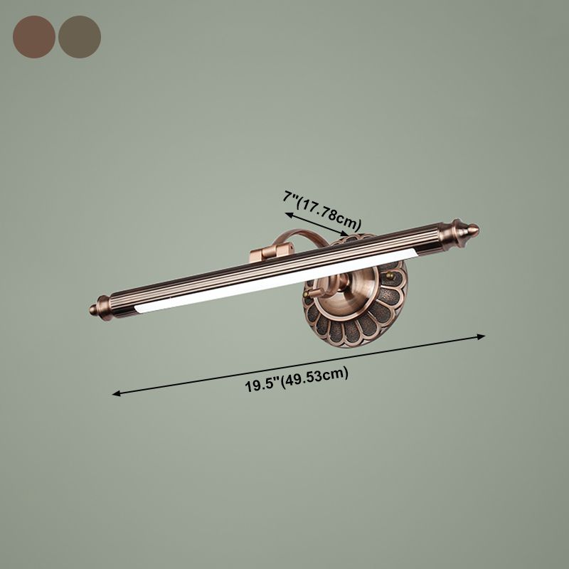 Éclairage de vanité linéaire métal