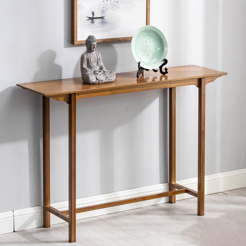 12" Wide Mid-Century Modern Console Table Solid Wood Console Sofa Table