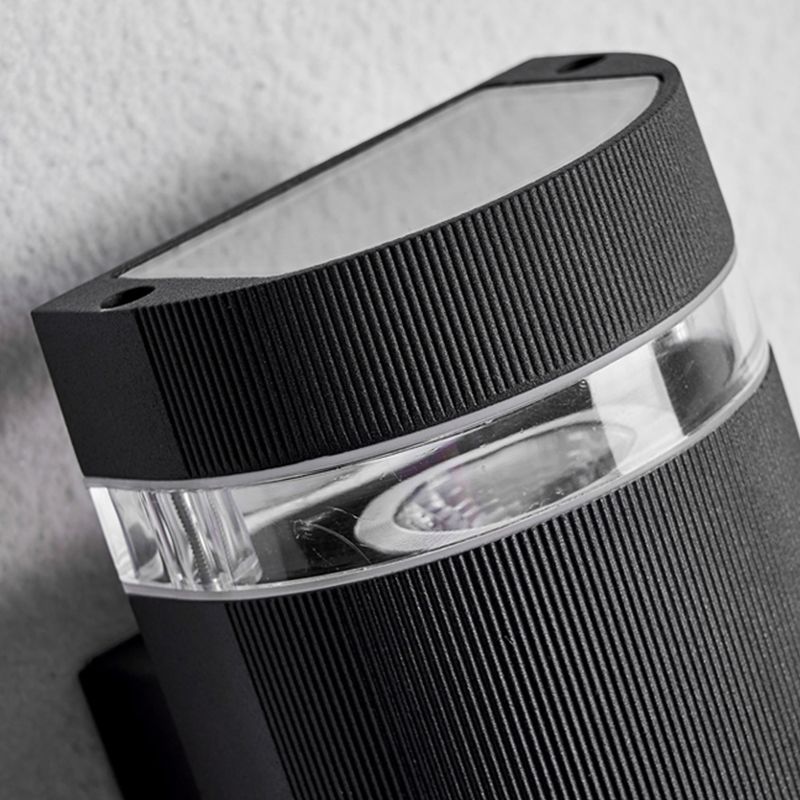 Modern Wall Sconce Geometric Shape Wall Light with Metal Shade for Courtyard