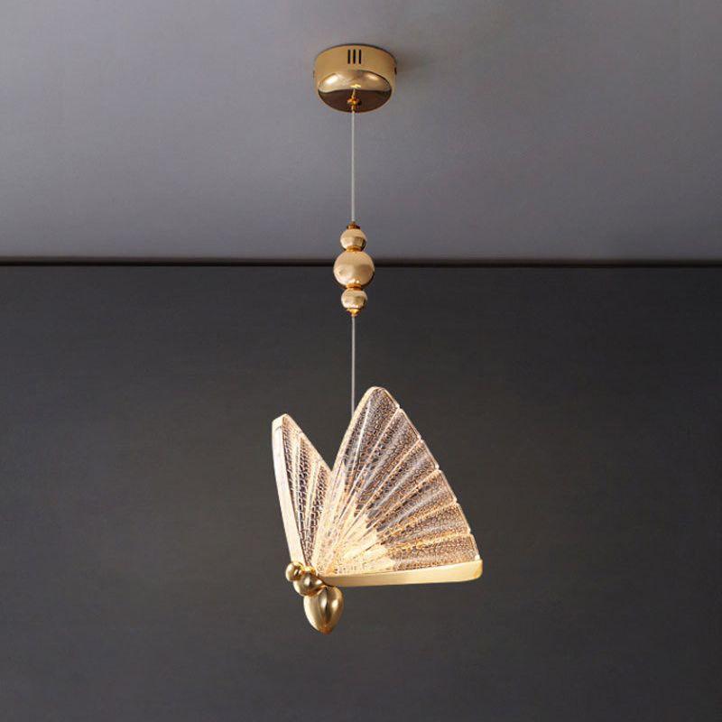Moderne minimalistische stijl vlindervormige hangende hanglampen 2 lichten hanglichtkit met acrylschaduw