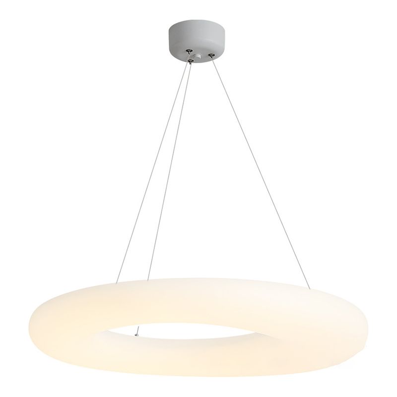 Lámpara de araña de anillo de metal luz nórdica led colgante lámpara accesorio