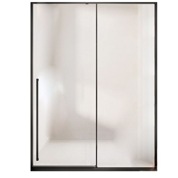 Semi Frameless Single Sliding Shower Door Tempered Glass Shower Door