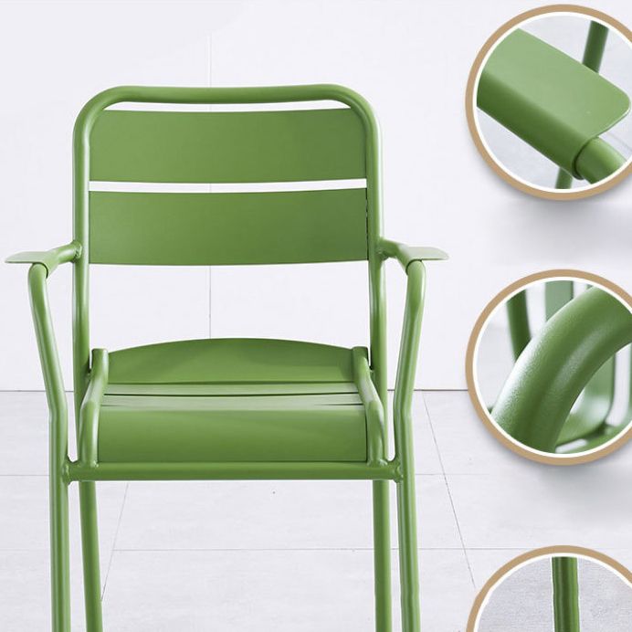 Contemporary Bistro Table Set 1/3/4/5 Pcs Metal Bistro Set for Small Places