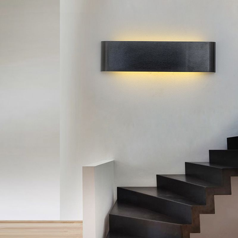 Modern Luxury Simple StyleLine Shade Wall Sconce Metal 1 Light Sconces for Bedroom