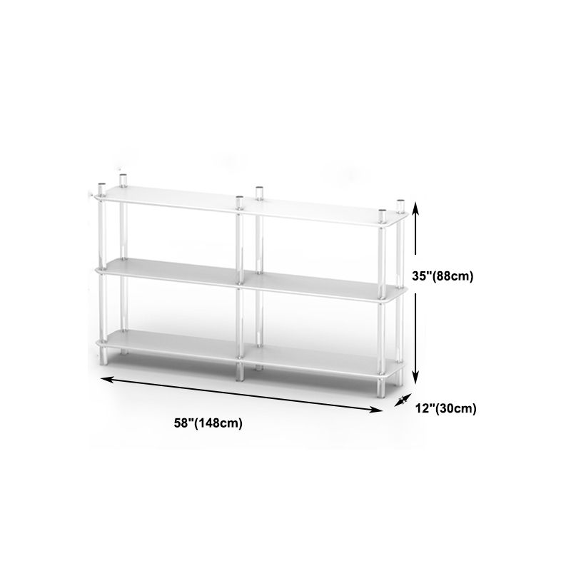 Acrylic Frame Bookshelf Open Storage Scandinavian Etagere Bookcase