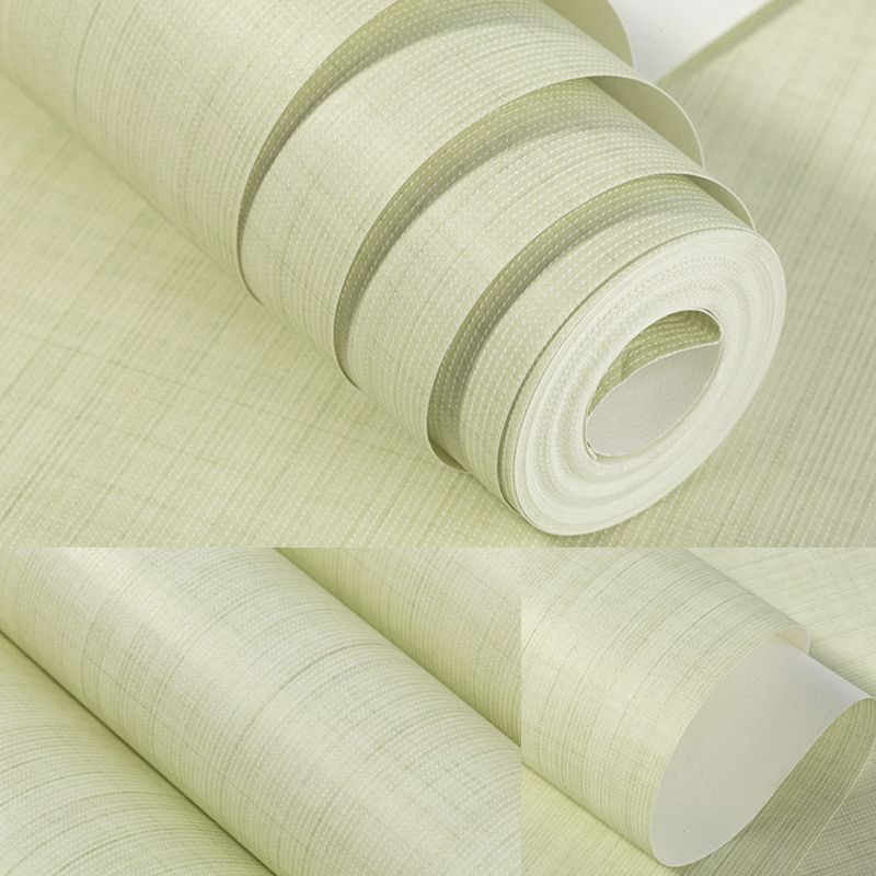 Solid Color Crisscrossed Wallpaper Roll Moisture Resistant Wall Decor for Living Room