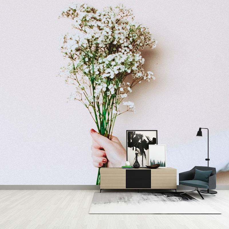 Environment Friendly Flower Murals Living Room Wall Murals Wallpaper
