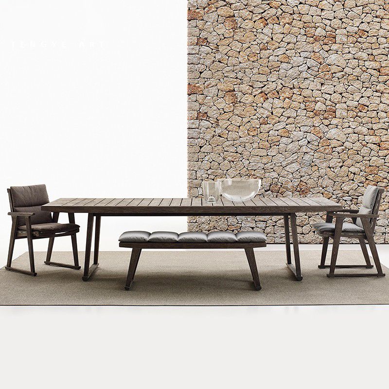 Contemporary Upholstered Dining Chairs Solid Wood Outdoors Dining Chairs