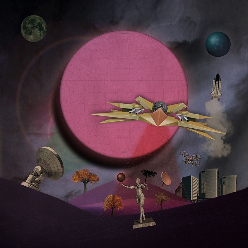 Decorative Illustration Mural Wallpaper Cosmic Space Indoor Wall Mural