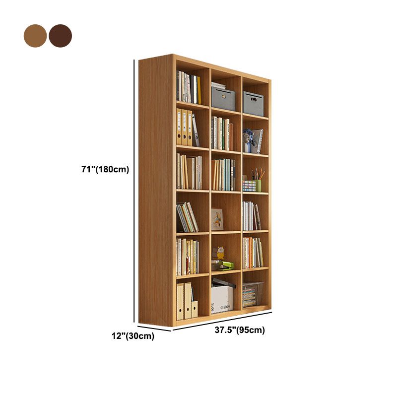 11.8" W Standard Shelf Bookcase Engineered Wood Closed Back Modern Book Shelf