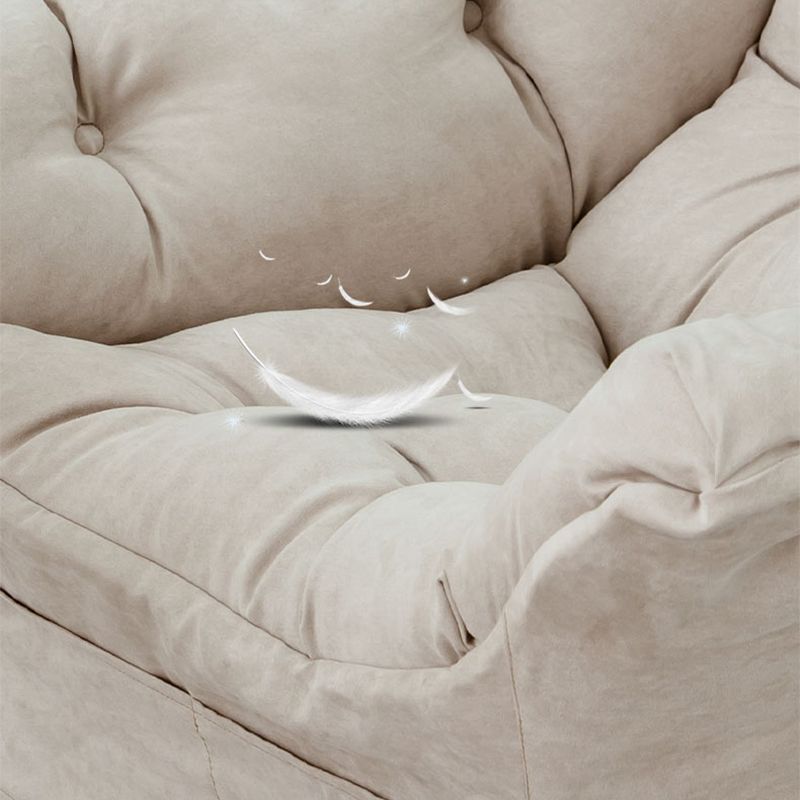 Faux Leather/Faux Fur Chair 31.4" L x 25.5" W x 35.4" H Arms Included Chair