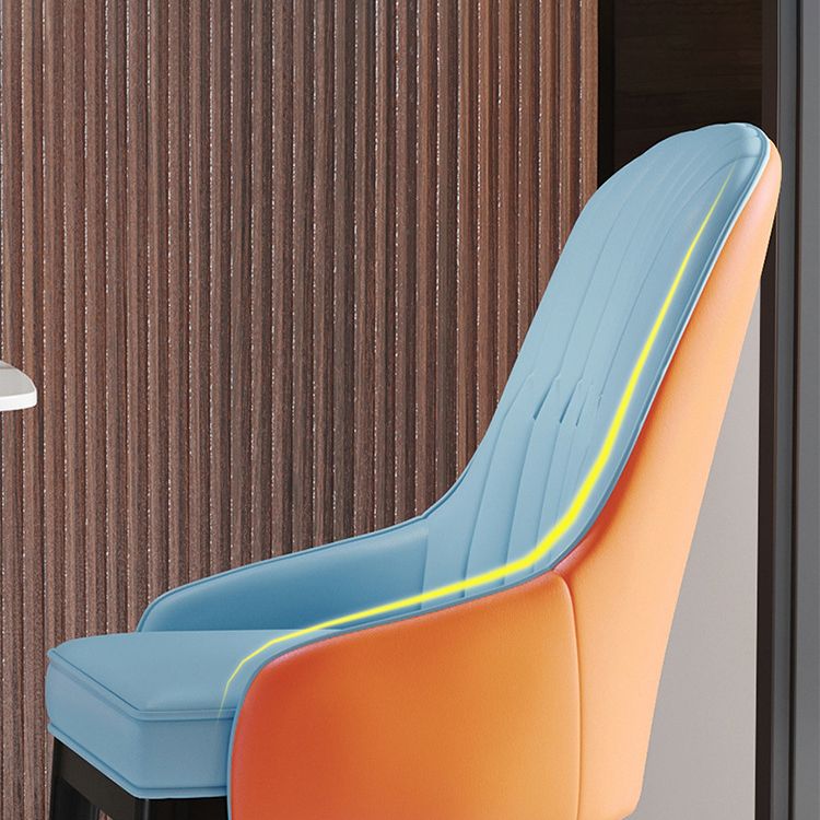 Chaise à bras en métal scandinave, chaise Parsons pour salle à manger, chaise d'appoint pour la maison