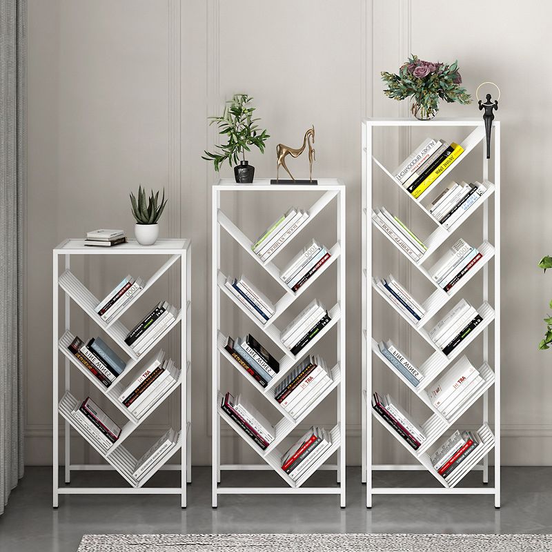 Urban Bookshelf Metal Shelf Bookcase with Shelves for Living Room