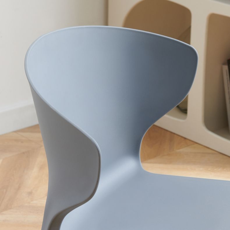 Sedia da pranzo in plastica scandinava cucina in plastica sedia laterale