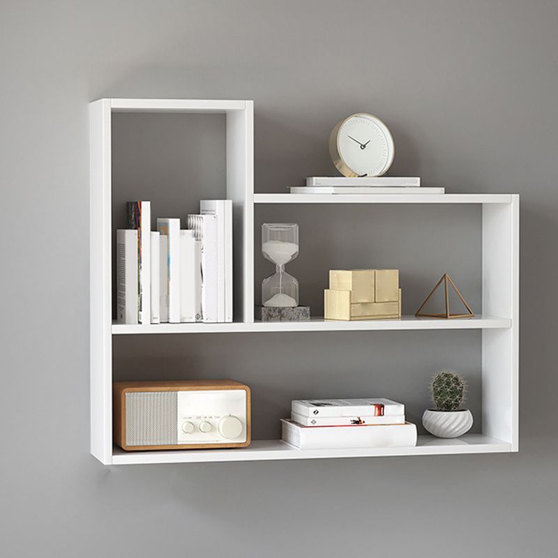 Modern Wooden Bookcase, Geometric Bookshelf for Any Room, 25.5" H X 8" W