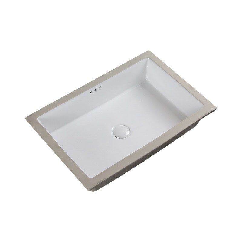 Rectangular Bathroom Sink Porcelain Modern Bathroom Sink(Not Included Faucets)