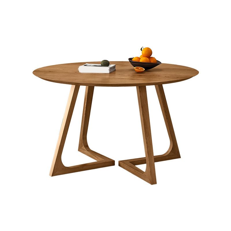Modern Style Round Wood Table Set 1/2/4/7 Pieces Dining Set for Kitchen