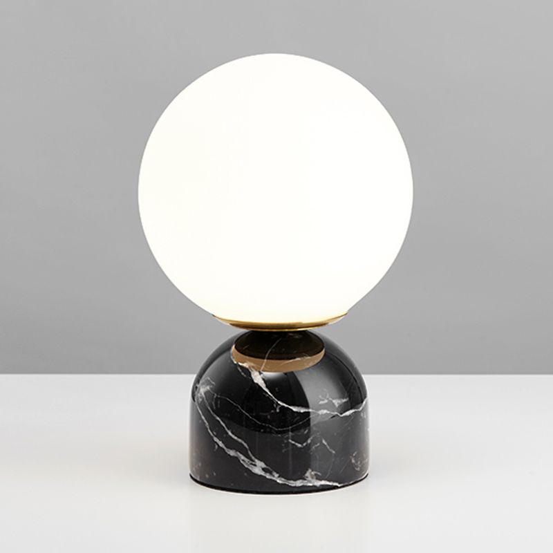 1 lampe de table de nuit géométrique légère les lampes de table en verre de style moderne