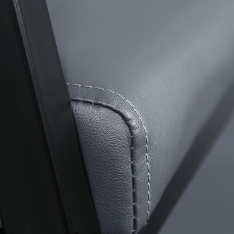 Contemporary Kitchen Dining Arm Chair Upholstered Side Chair in Grey