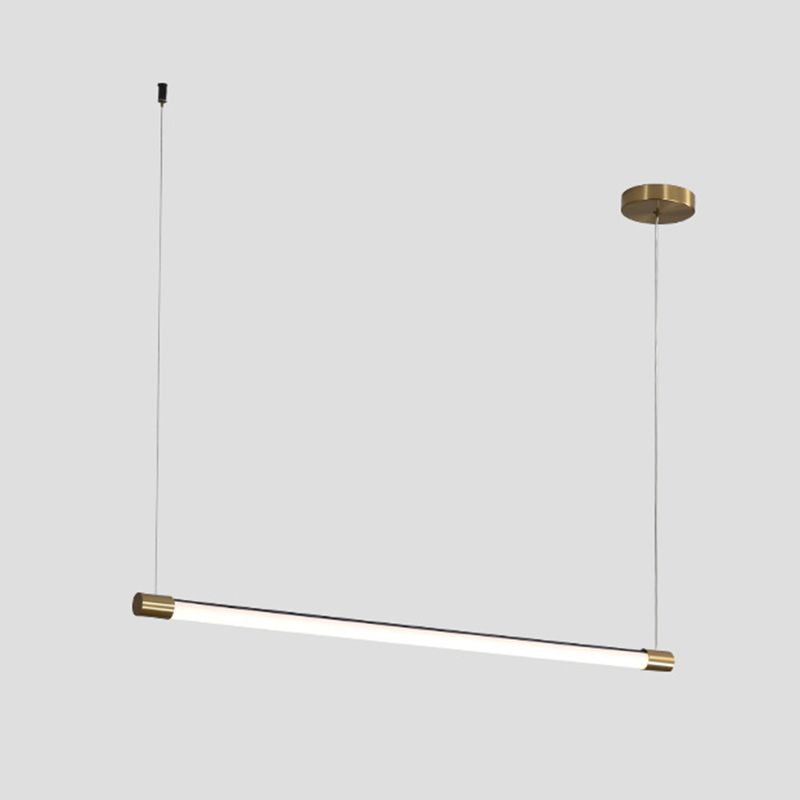 Linear Island Light Fixture Modern Island Lighting Metal Island Pendants 1 Light