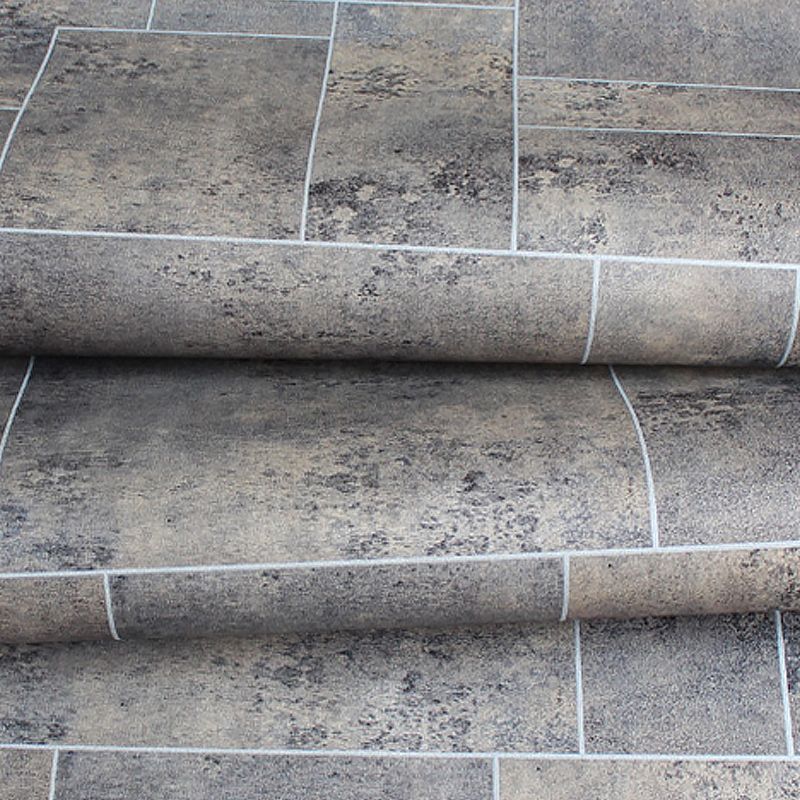 54.2-sq ft Marble Tile Wallpaper Dark Color Non-Woven Fabric Wall Covering, Unpasted