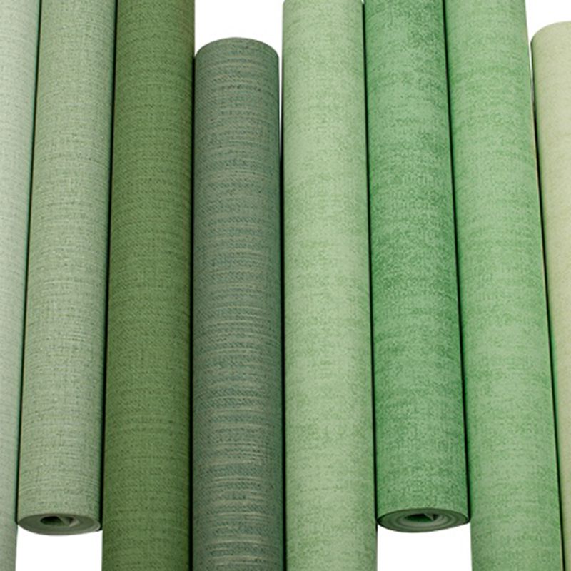 Nordic Soft Color Non-Woven Wallpaper Roll Textured Solid Unpasted Wall Covering